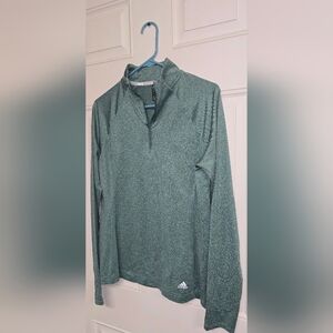 Women's Adidas Size Medium Green Half-Zip Pullover/Activewear Top. BRAND NEW!✨️